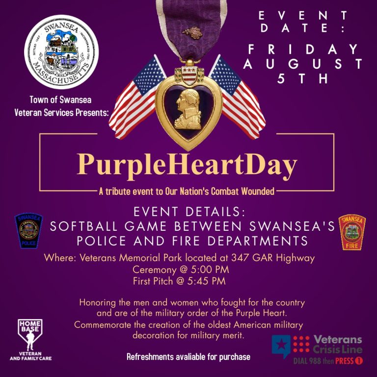 Purple Heart Day Swansea Community Network